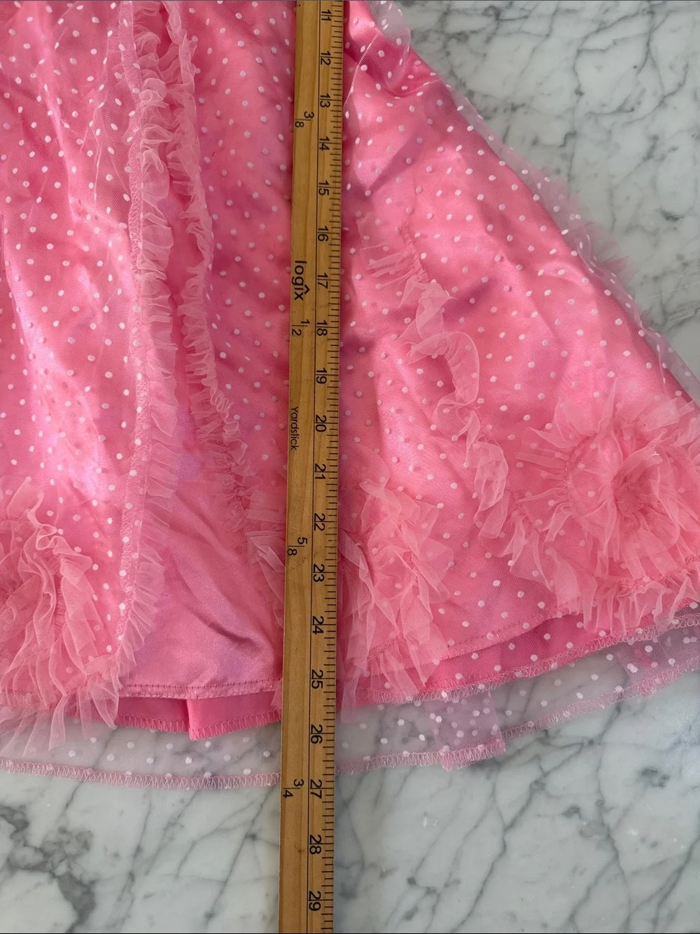 Girl's Wicked Glinda Dress Sz 4-6Y cosplay Halloween Costume